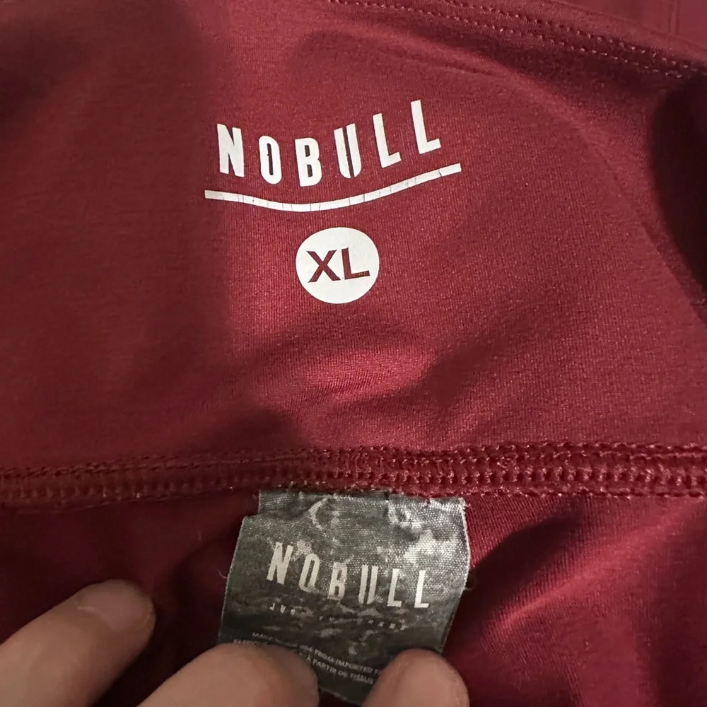 NOBULL Deep Red High Rise Matte Leggings - Picture 3 of 3